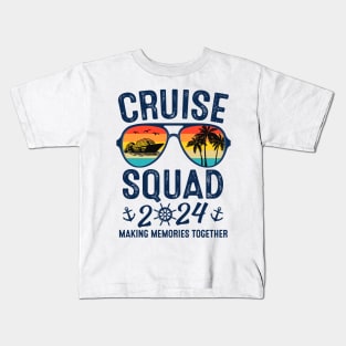 Cruise Squad 2024 Summer Vacation Kids T-Shirt